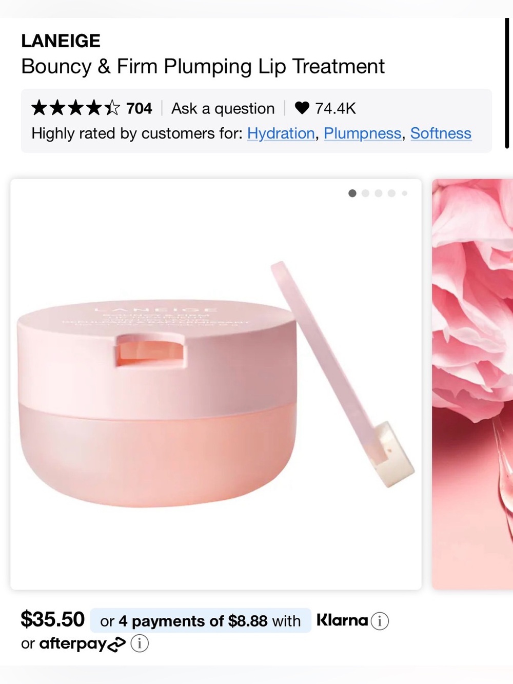 LANEIGE Bouncy & Firm Lip Treatment